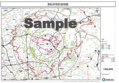 運転時間距離商圏MAP