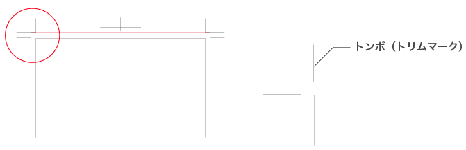トンボ（トリムマーク）